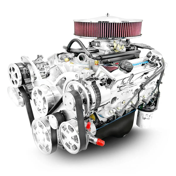 SBC 383 Crate Engine 436 HP w/ EFI Dressed w/Pulley Kit