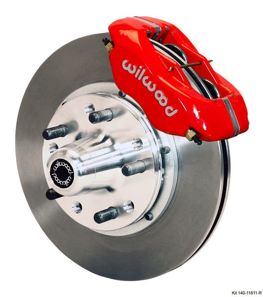 Wilwood - Forged Dynalite Pro Series Front Undrilled Disc Brake Kit (Red Calipers)