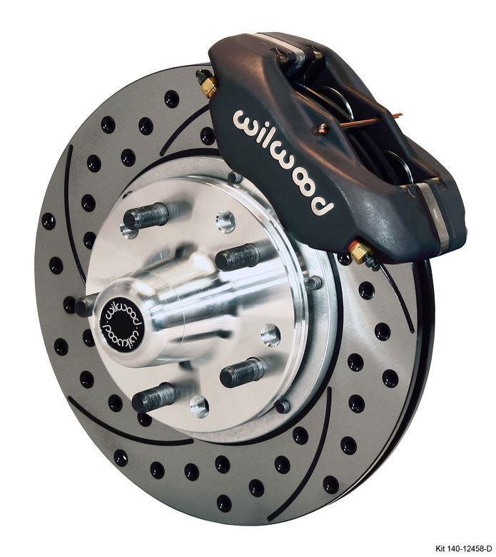 Wilwood - Forged Dynalite Pro Series Front Slotted & Drilled Disc Brake Kit (Black Calipers)