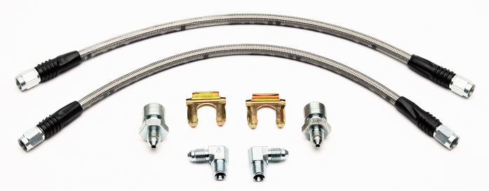 Flexline Kit - Includes 18in. Hose ,3/8-24 Chassis Fitting & 90 DEG Fitting (Domestic Universal)